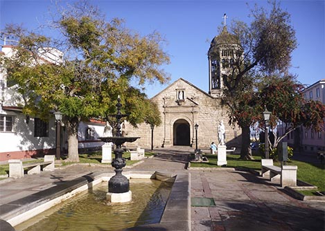 The Santo Domingo church in the historic center of La Serena, designated a national monument.