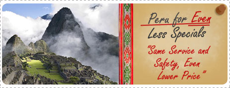 Monthly Offer - Peru for Even Less Specials