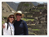 Richa and Hans Wilson at Machu Picchu