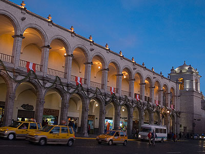 Arequipa travel, A view of Arquipa’s central Plaza de Armas, Peru Vacation