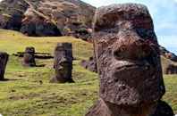 Famed Moai statues
