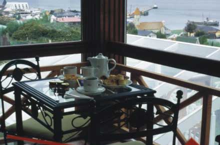 Hosteria Patagonia Jarke - breakfast table