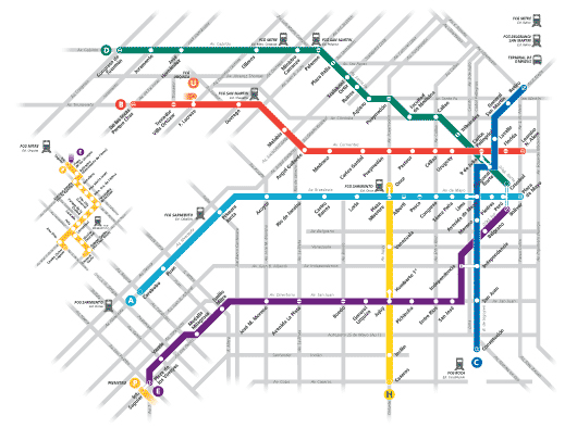Metro map, Buenos Aires transportation, Buenos Aires guide, Argentina vacation, Argentina for Less