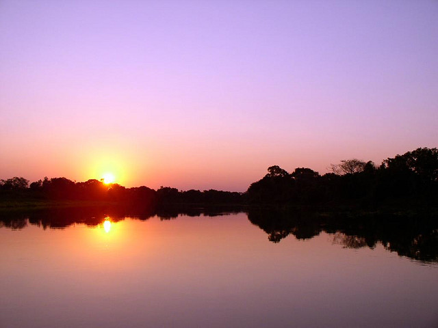 Pantanal sunset, Brazil