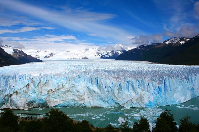 View of Perito Moreno Glacier in Patagonia.