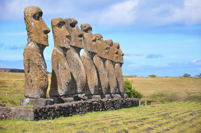 The Moai Statues in Easter Island