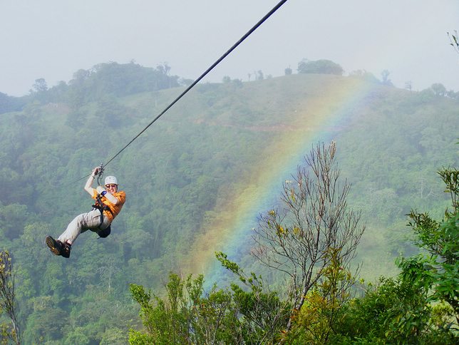 Zip-lining Costa Rica, photo by David Traish