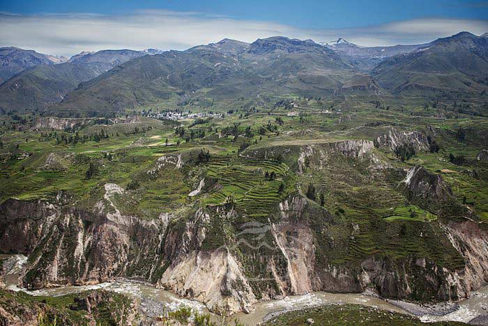 The beautiful scenery of Colca Canyon, Peru