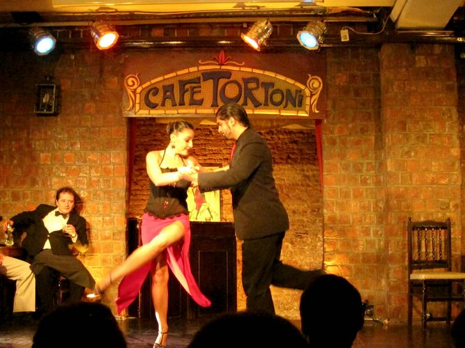 Tango at Cafe Tortoni in Buenos Aires Argentina