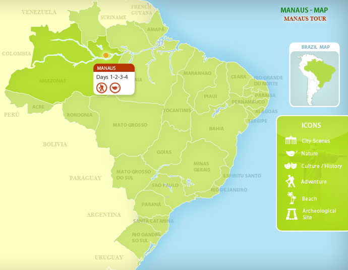 Get Manaus Brazil World Map Pictures