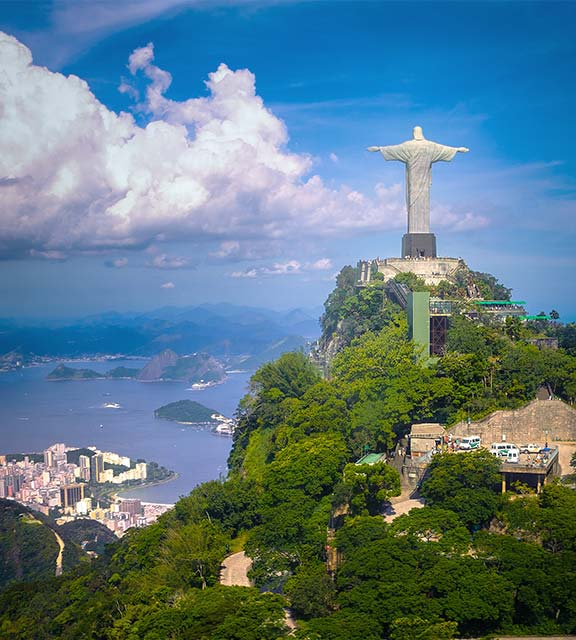 Rio de Janeiro's Christ the Redeemer statue, the city's most famous tourist attraction.