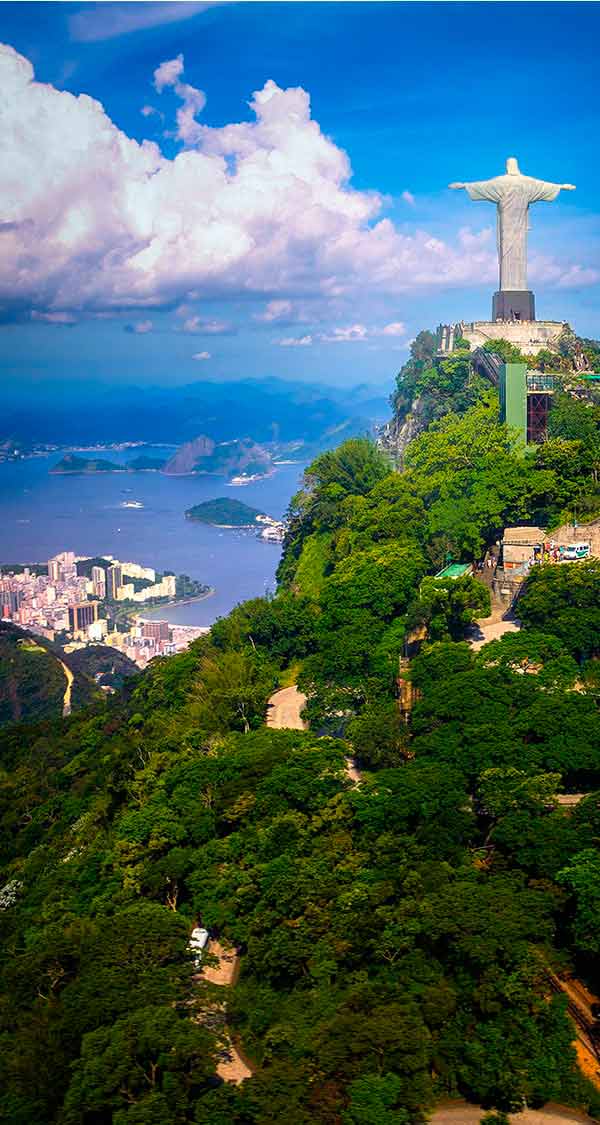 Christ the Redeemer, Rio's most famous landmark and one of the New 7 Wonders of the World.