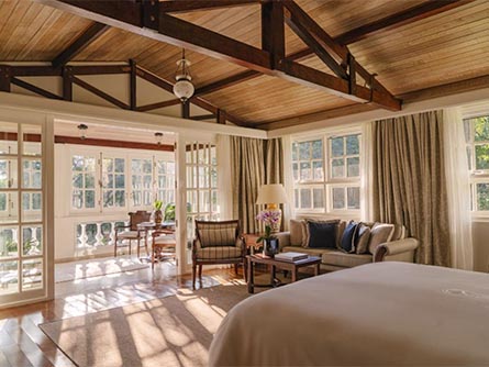 A stunning room at Hotel das Cataratas, the only hotel located inside Iguazu National Park.