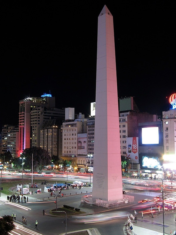 The Obelisk of Buenos Aires, a historic monument and one of the city's most recognizable places.