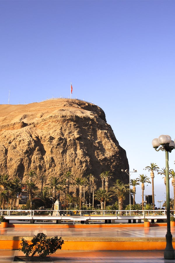 The Morro de Arica, the site of an important battle during the War of the Pacific.