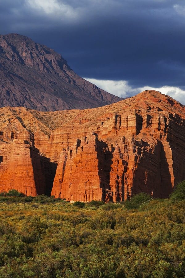 The Quebrada de las Conchas, a series of picturesque rock formations located near Salta.