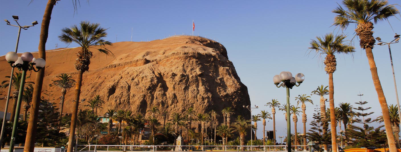 The Morro de Arica, the site of an important battle during the War of the Pacific.