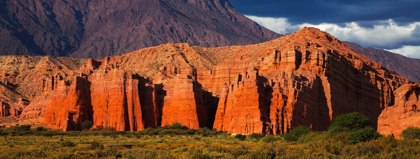 The Quebrada de las Conchas, a series of picturesque rock formations located near Salta.