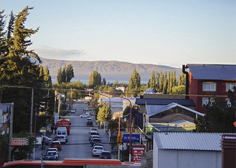 The town of El Calafate, the main gateway to the spectacular Los Glaciares National Park.